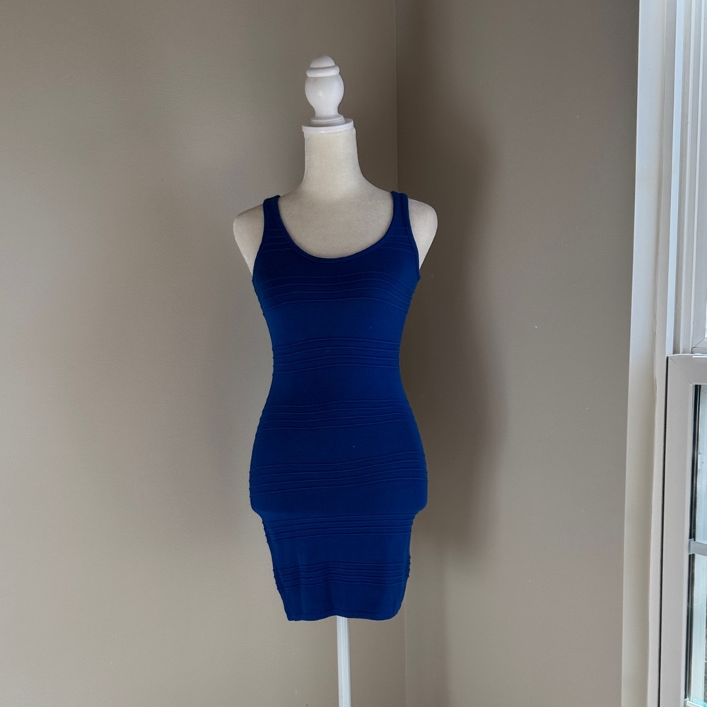 Forever 21 Blue Sleeveless Bodycon Dress